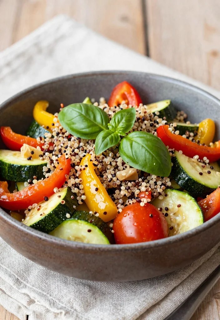 12 Healthy Gourmet Recipes That Are Delicious and Good for You (Guilt-Free Indulgence!) - 1. Quinoa and Roasted Vegetable Salad 1
