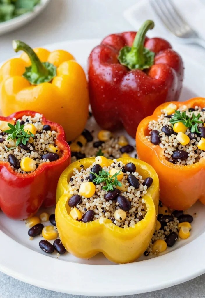 12 Healthy Gourmet Recipes That Are Delicious and Good for You (Guilt-Free Indulgence!) - 10. Stuffed Bell Peppers 1