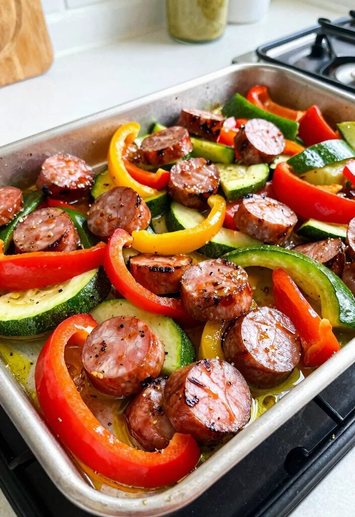 12 Kid-Approved Easy Weeknight Dinners That Will Make You a Dinner Hero! - 8. Sheet Pan Sausage and Veggies 1