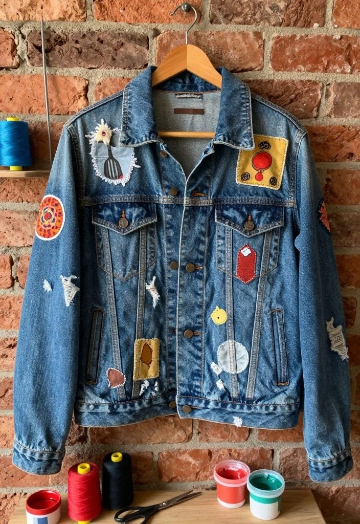 13 DIY 1980s Fashion Hacks to Revamp Your Wardrobe (Get Inspired by #2!) - 1. Upcycled Denim Jackets 1