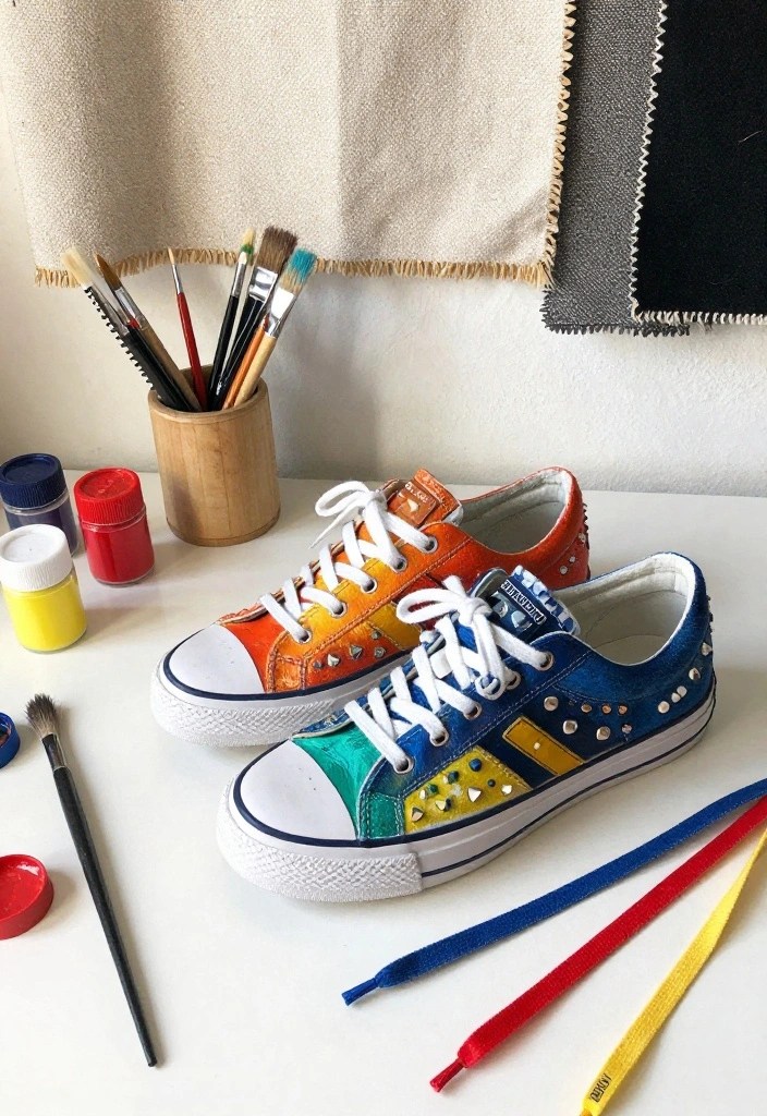 13 DIY 1980s Fashion Hacks to Revamp Your Wardrobe (Get Inspired by #2!) - 11. Funky Footwear Customization 1