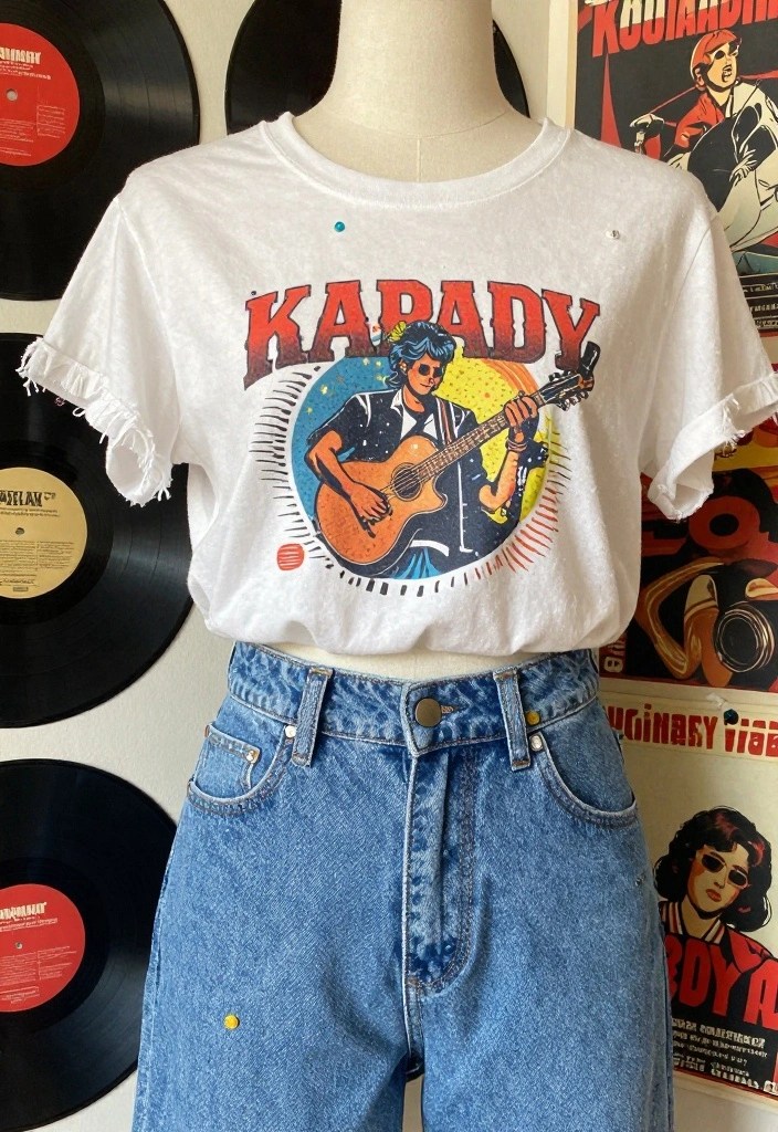 13 DIY 1980s Fashion Hacks to Revamp Your Wardrobe (Get Inspired by #2!) - 2. Graphic Tee Revamps 1