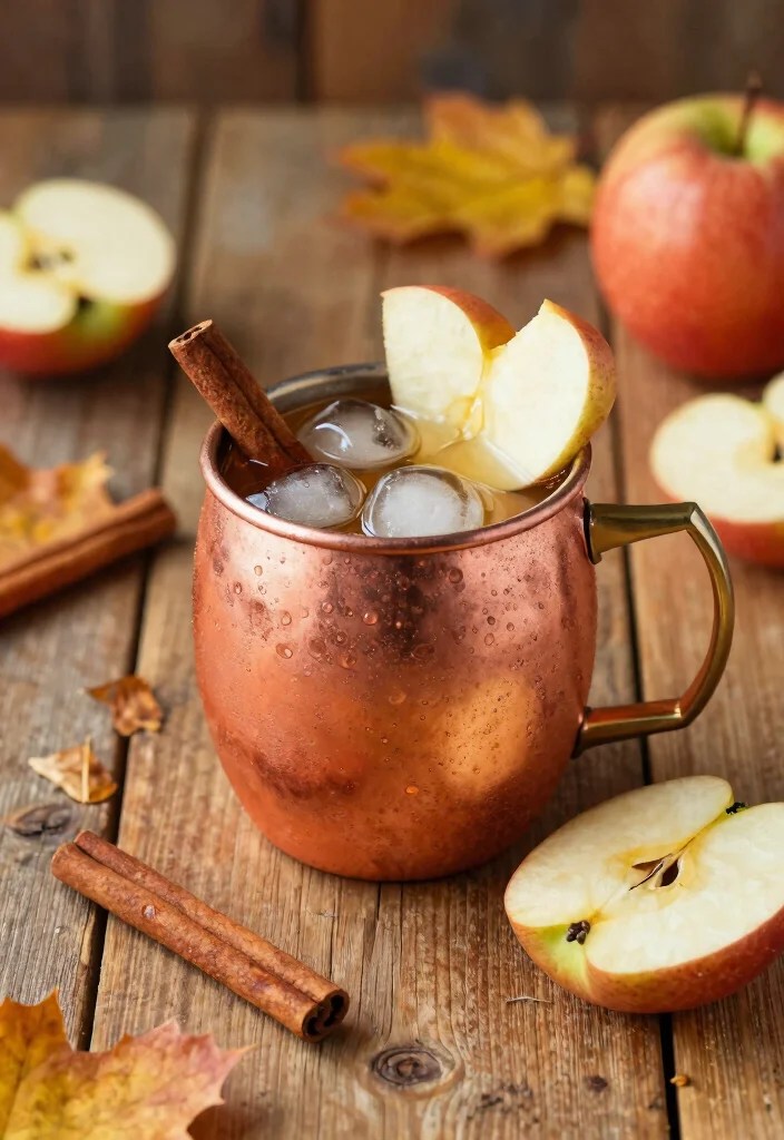 14 Craft Seasonal Cocktails You Can Make at Home (Your Friends Will Think You're a Pro!) - 1. Autumn Apple Cinnamon Mule 1