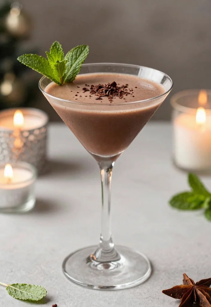 14 Craft Seasonal Cocktails You Can Make at Home (Your Friends Will Think You're a Pro!) - 12. Chocolate Mint Martini 1