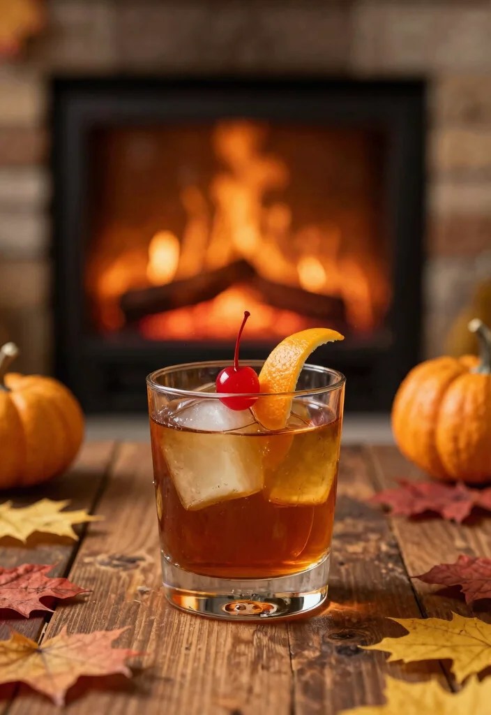 14 Craft Seasonal Cocktails You Can Make at Home (Your Friends Will Think You're a Pro!) - 5. Cozy Maple Bourbon Old Fashioned 1