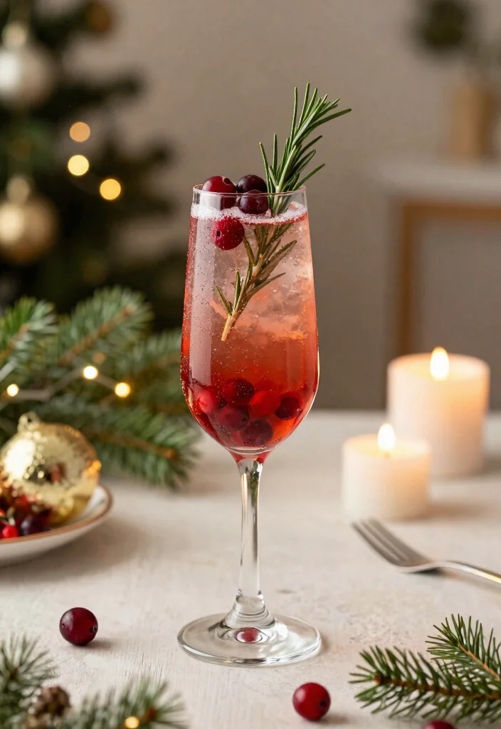 14 Craft Seasonal Cocktails You Can Make at Home (Your Friends Will Think You're a Pro!) - 6. Festive Cranberry Gin Spritz 1