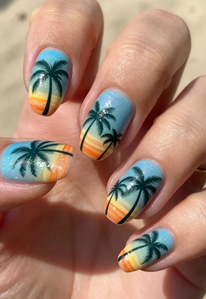 20 Colorful Nail Designs That Will Make Your Hands the Center of Attention (Check Out #8!) - 4. Tropical Vibes 1
