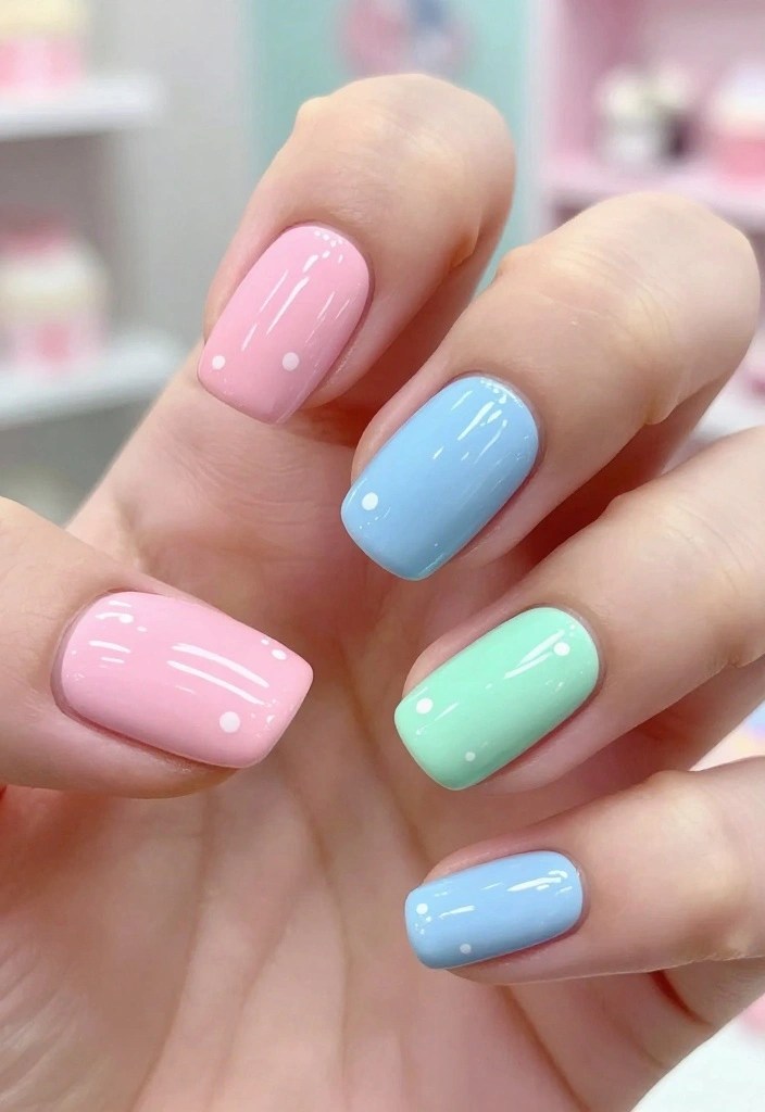 20 Colorful Nail Designs That Will Make Your Hands the Center of Attention (Check Out #8!) - 6. Candy Coated Dreams 1