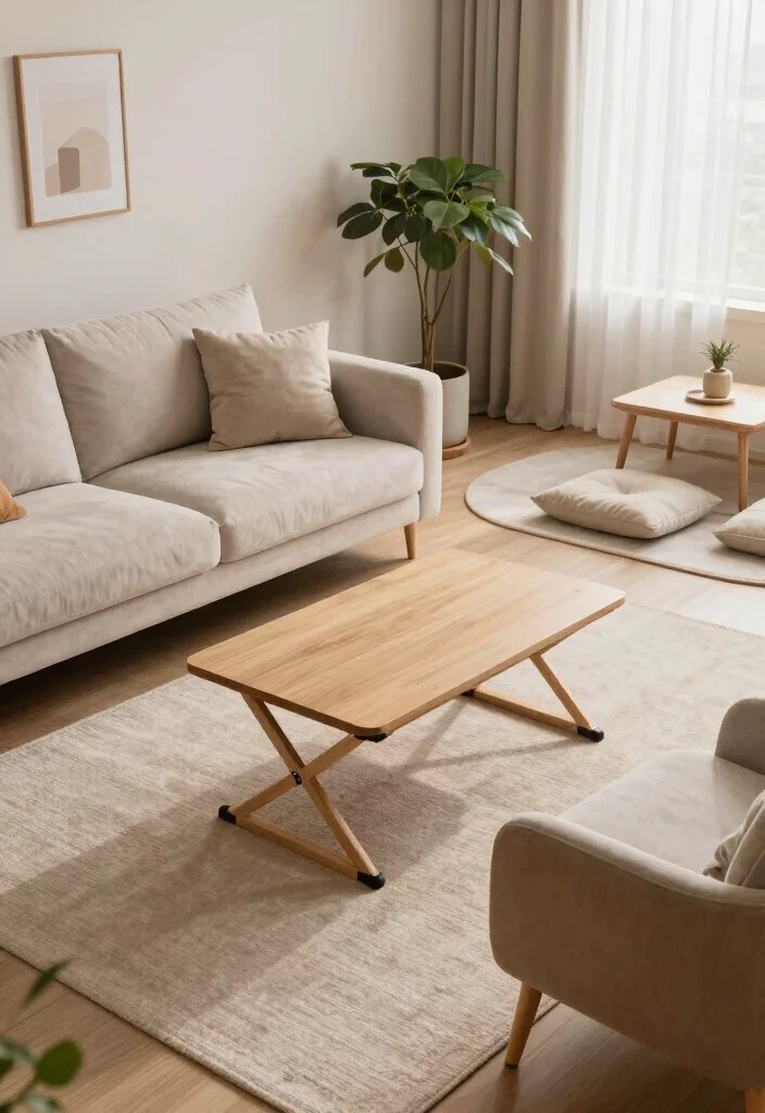 How to Design a Zen Living Room: Peaceful Decor Ideas That Inspire Calm - 10. Design for Multi-Purpose Use 1