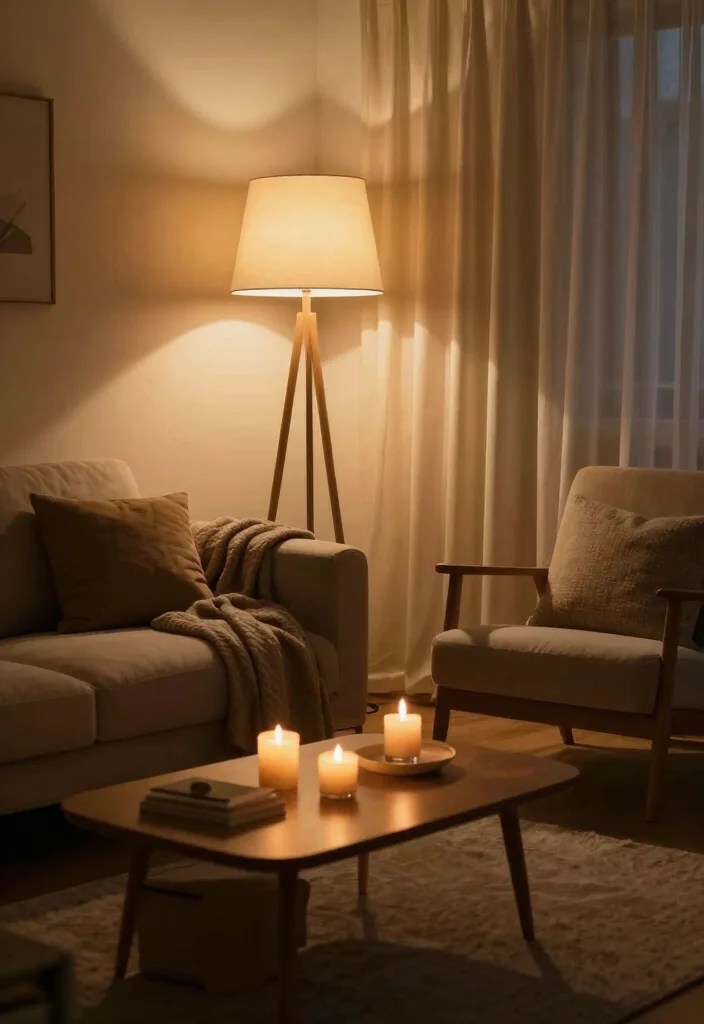 How to Design a Zen Living Room: Peaceful Decor Ideas That Inspire Calm - 5. Soft Lighting Solutions 1