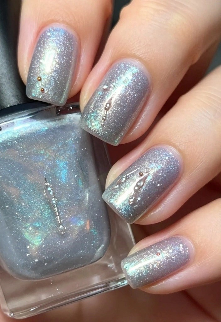 Step By Step: How to Create DIY Winter Nails That Impress - 3. Glittery Icicles 1