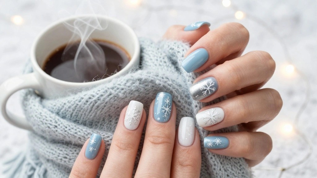 Step By Step: How to Create DIY Winter Nails That&nbsp;Impress